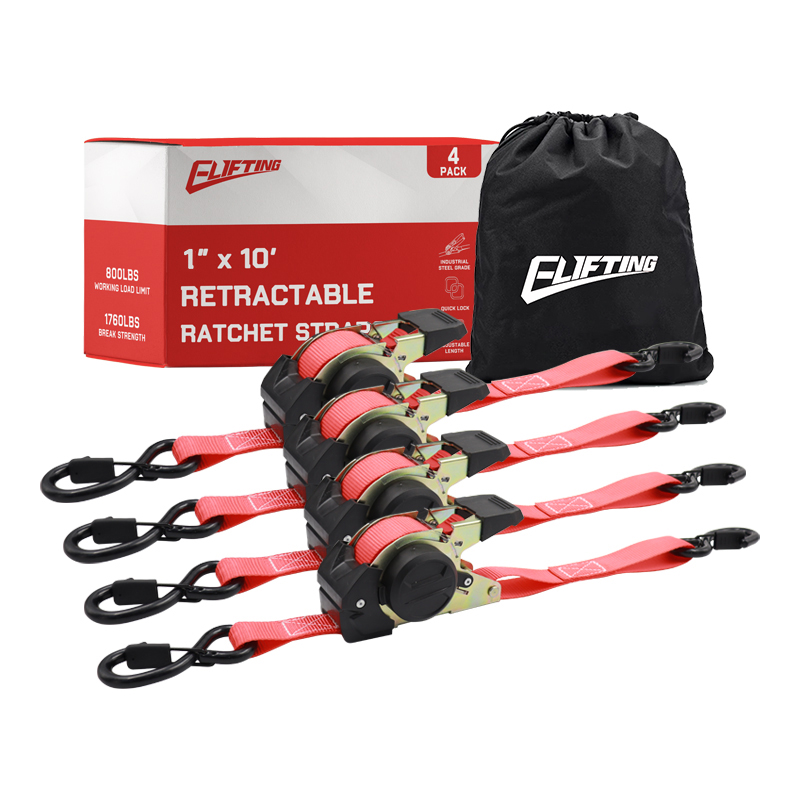 1 "x 10" 1760lbs BS Auto a cricchetto retrattile (4pk)